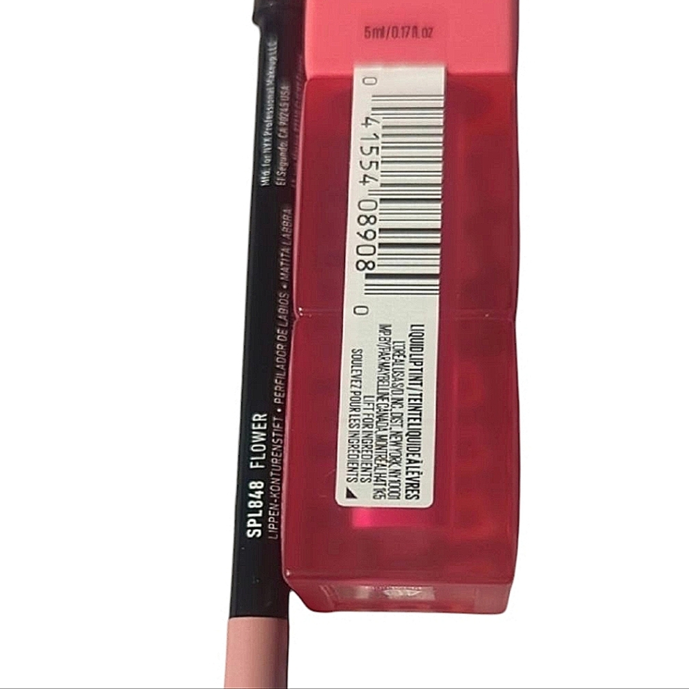 NYX Lip Liner and Maybelline Super Stay Teddy Tint Lip Combo - Pink - Picture 2 of 4